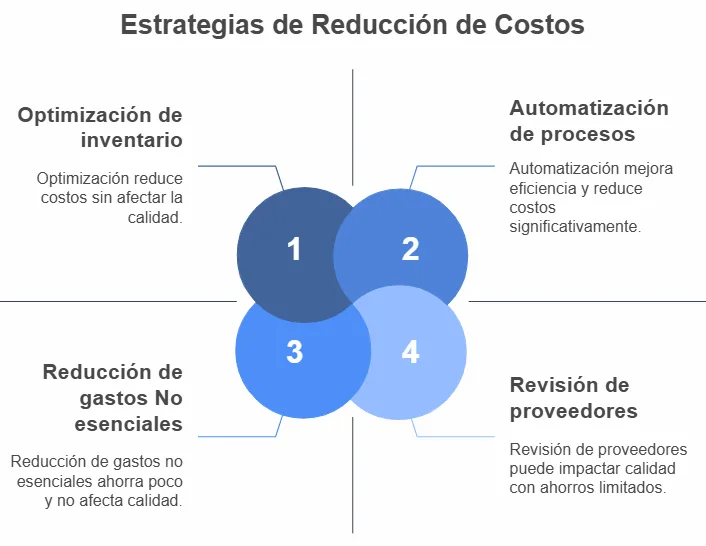Estrategias para reducir costos