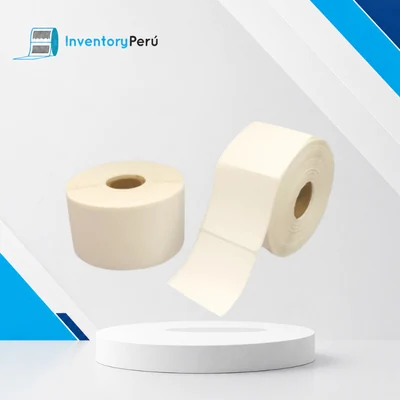 ETIQUETAS MATERIAL TÉRMICO DIRECTO 2″X2″, 1 COLUMNA, TUCO 1, ROLLO X 1000 ETIQUETAS
